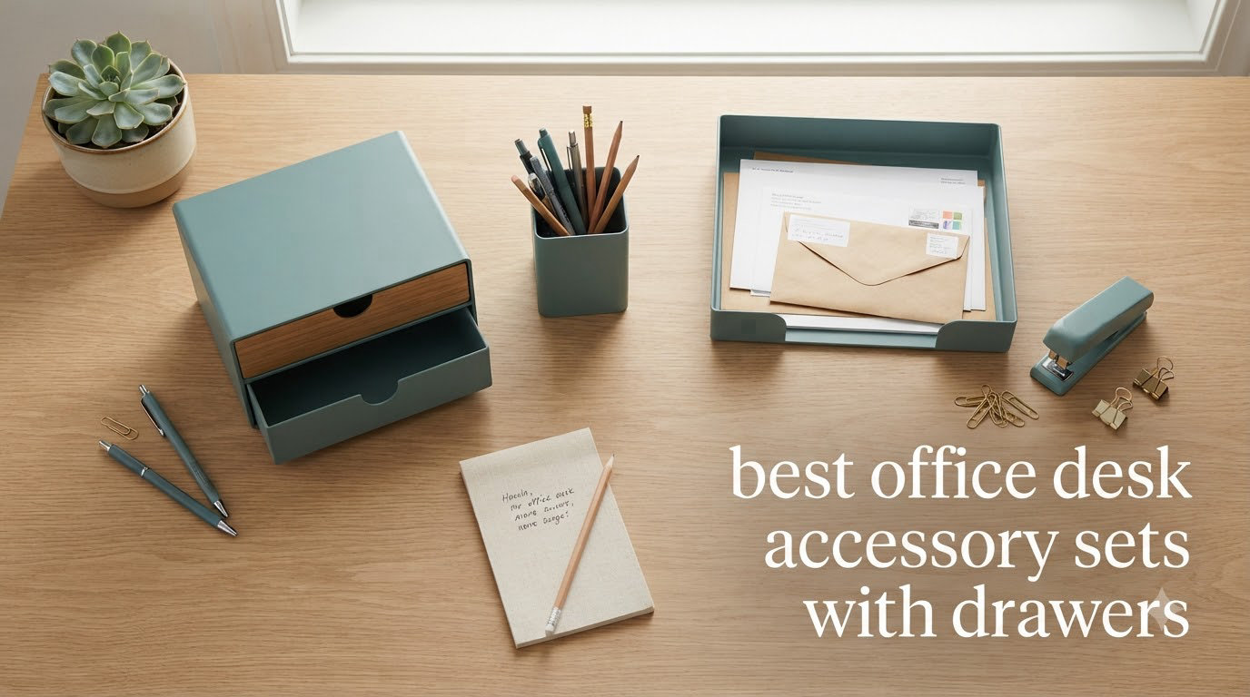 best office desk accessory sets with drawers
