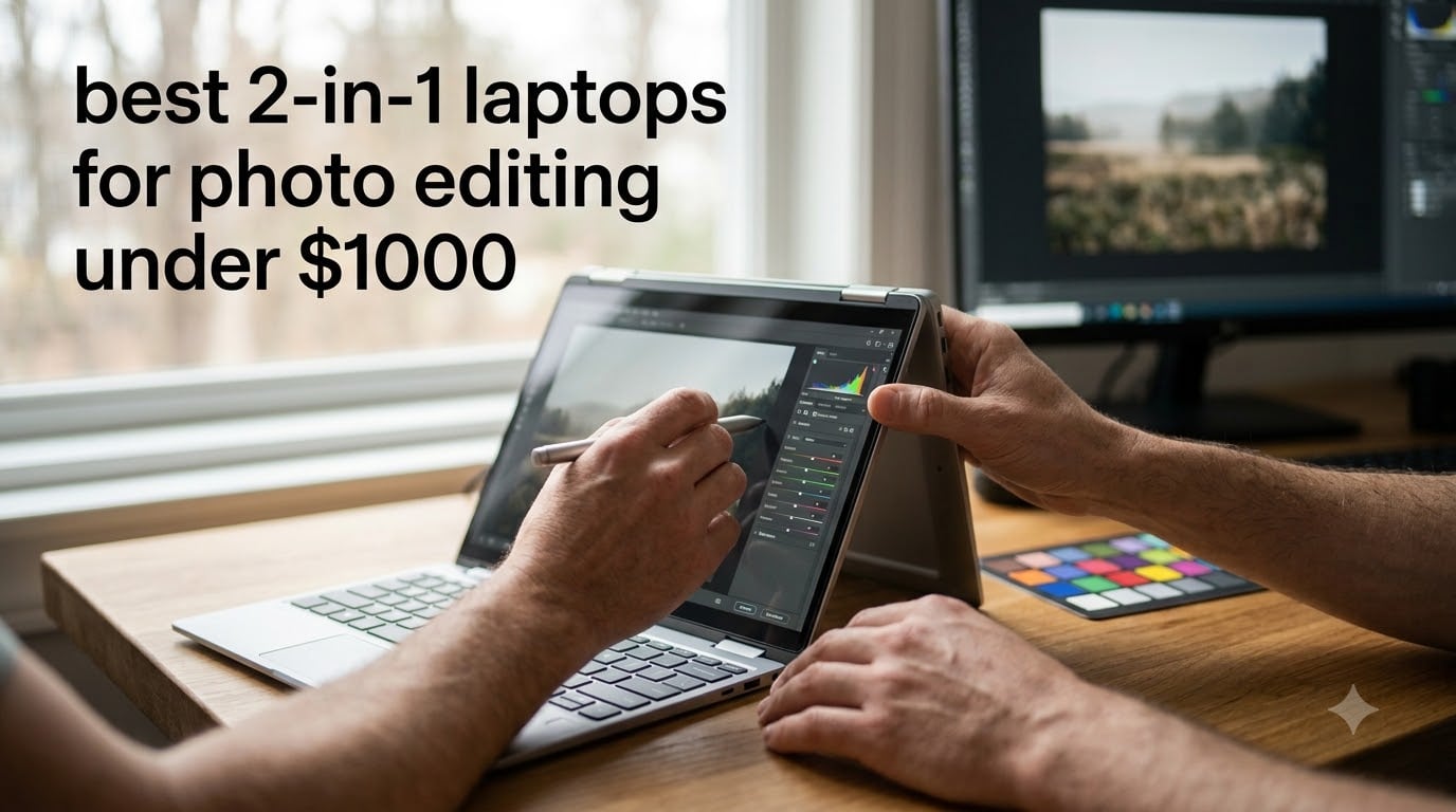 best 2-in-1 laptops for photo editing under $1000
