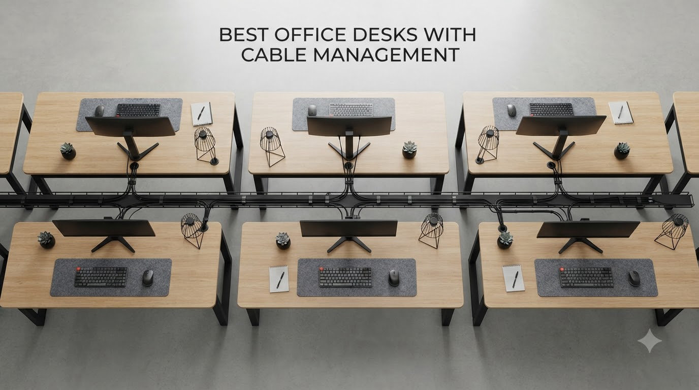 best office desks with cable management