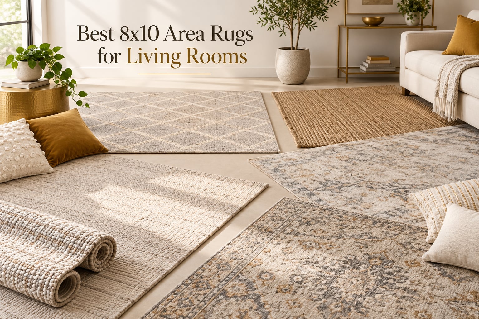 Best 8x10 Area Rugs for Living Rooms