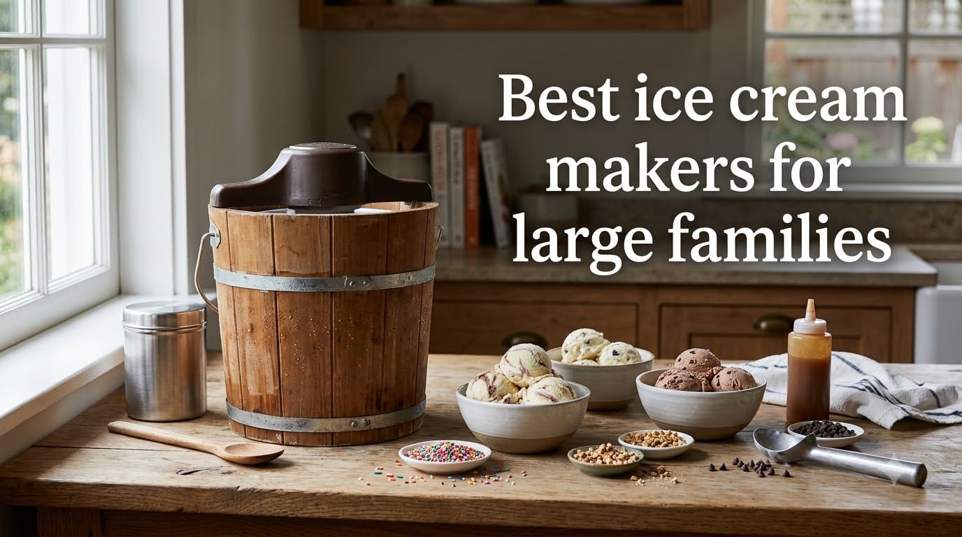 Best ice cream makers for large families