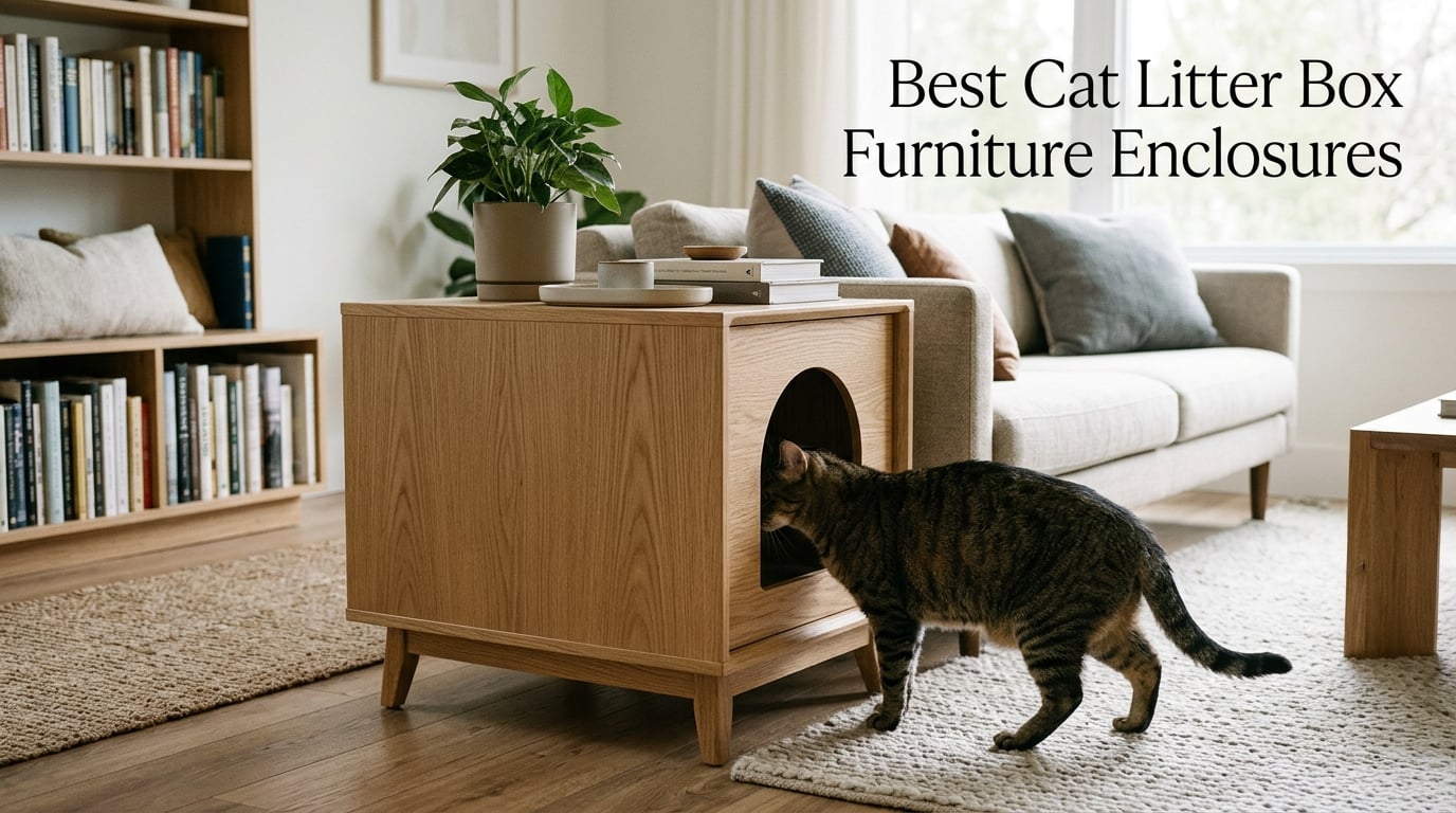 Best Cat Litter Box Furniture Enclosures