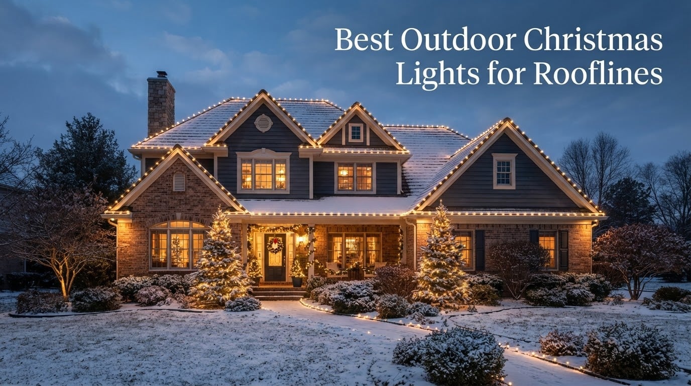 Best Outdoor Christmas Lights for Rooflines