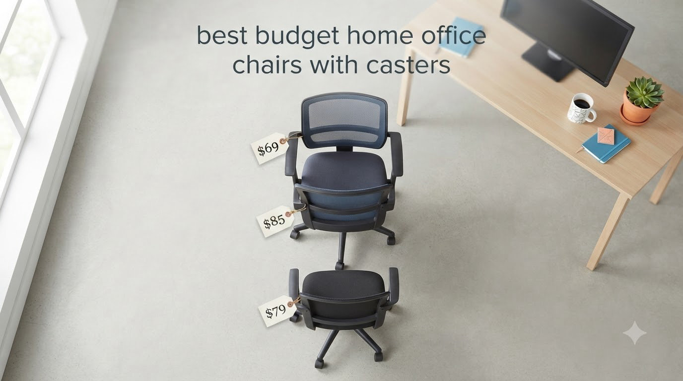 best budget home office chairs with casters