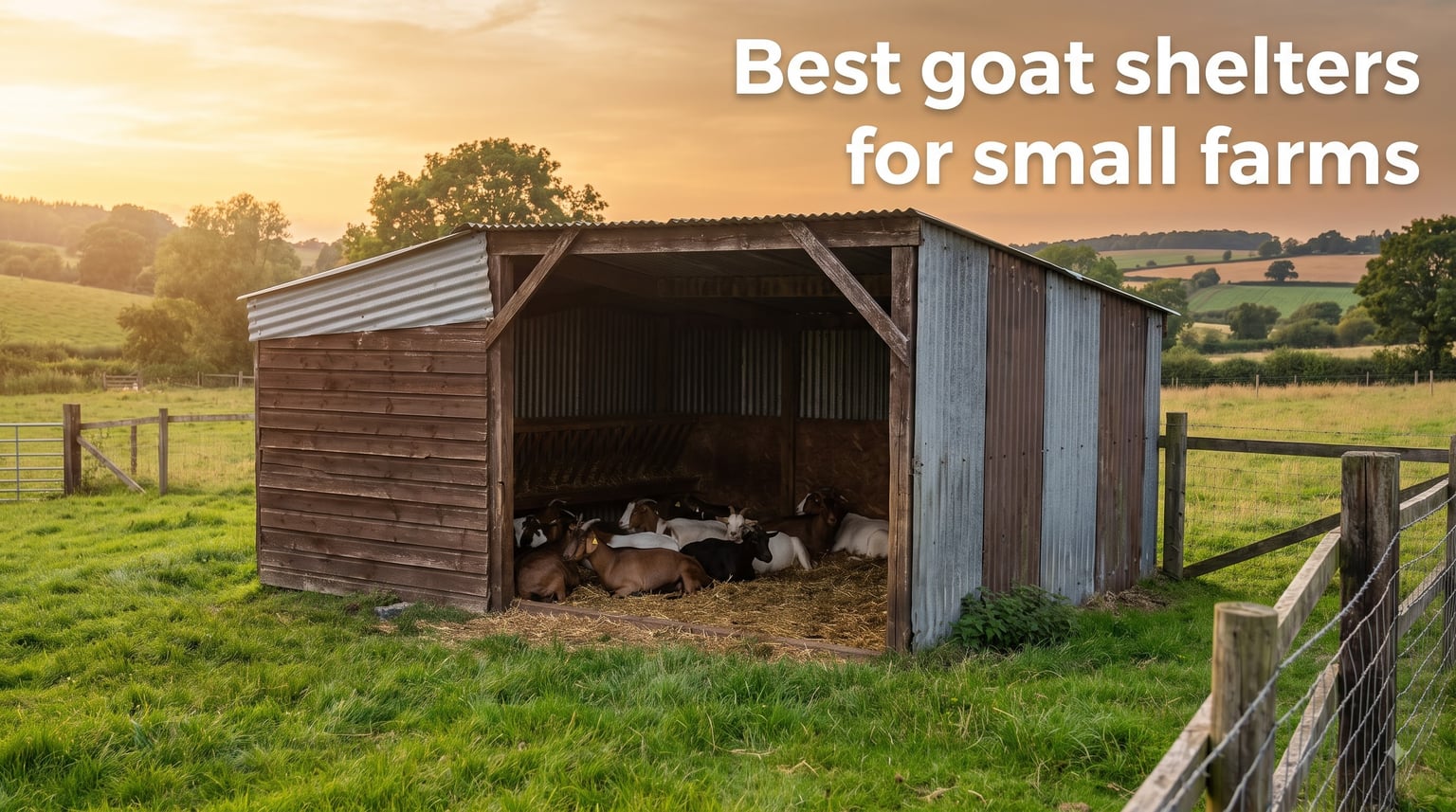 Best goat shelters for small farms