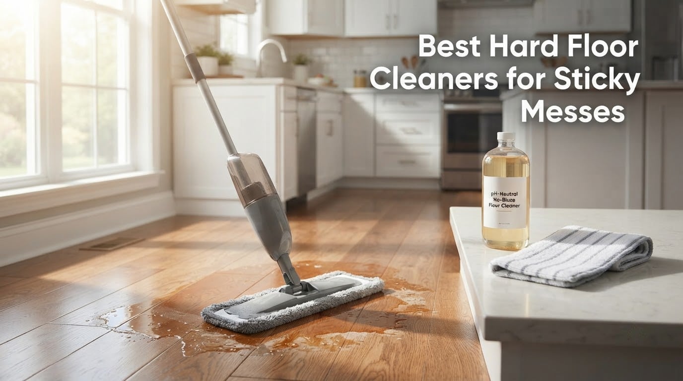 Best Hard Floor Cleaners for Sticky Messes