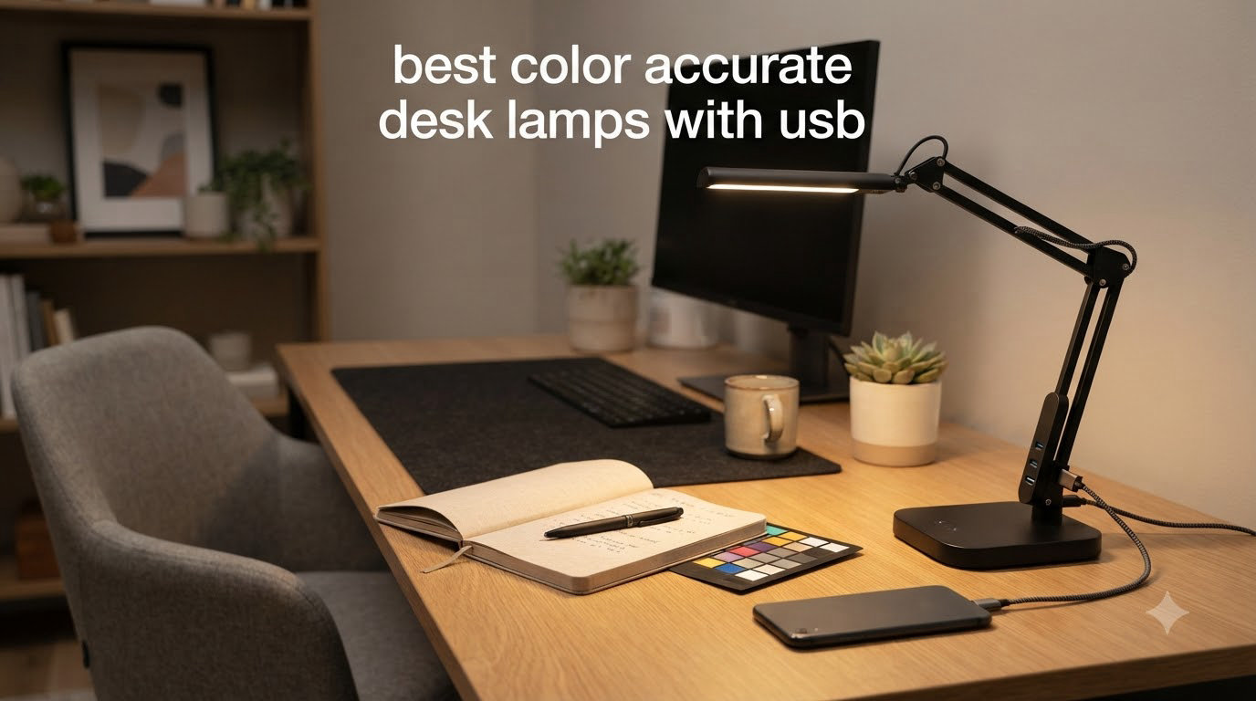 best color accurate desk lamps with usb