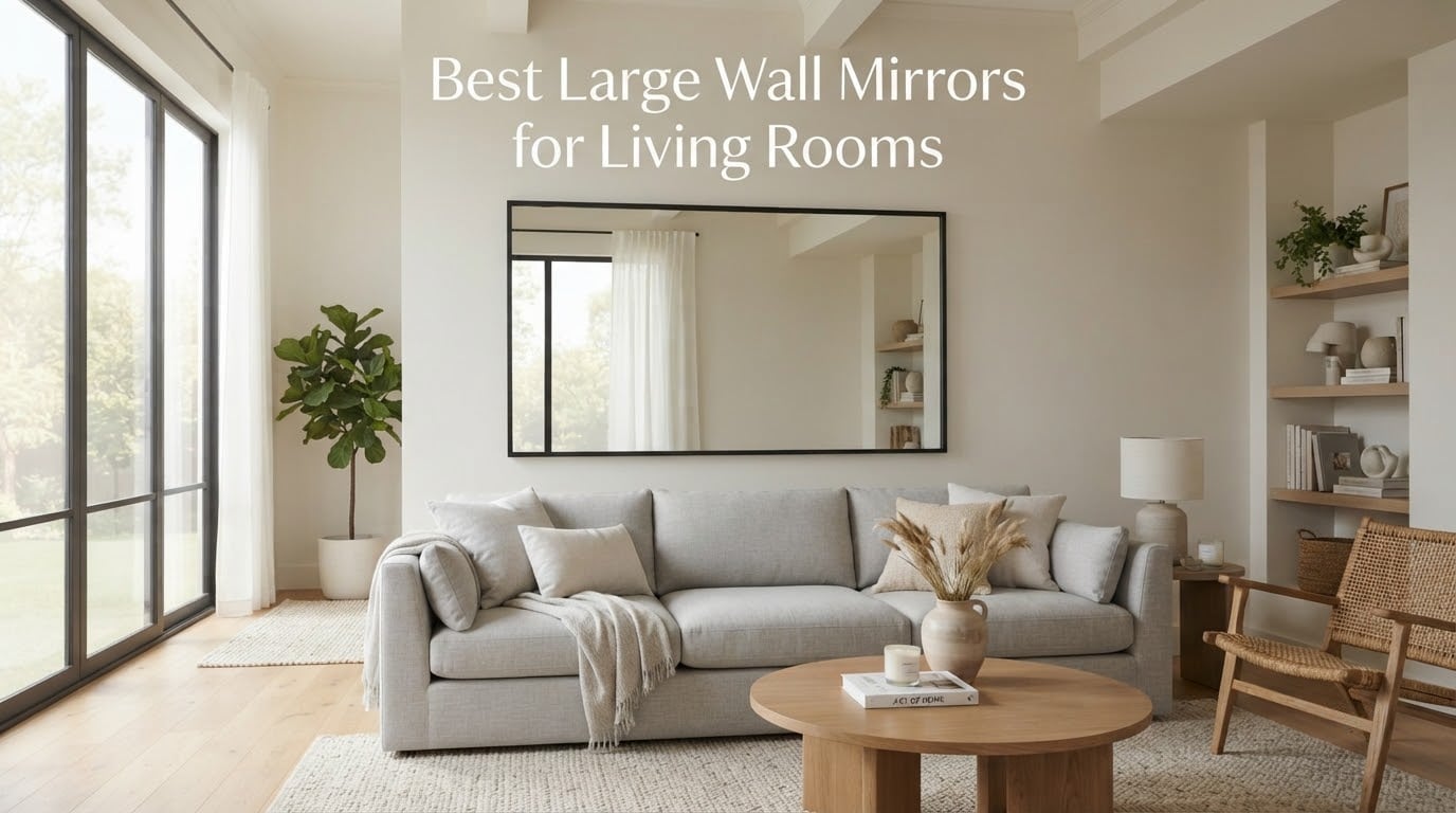 Best Large Wall Mirrors for Living Rooms
