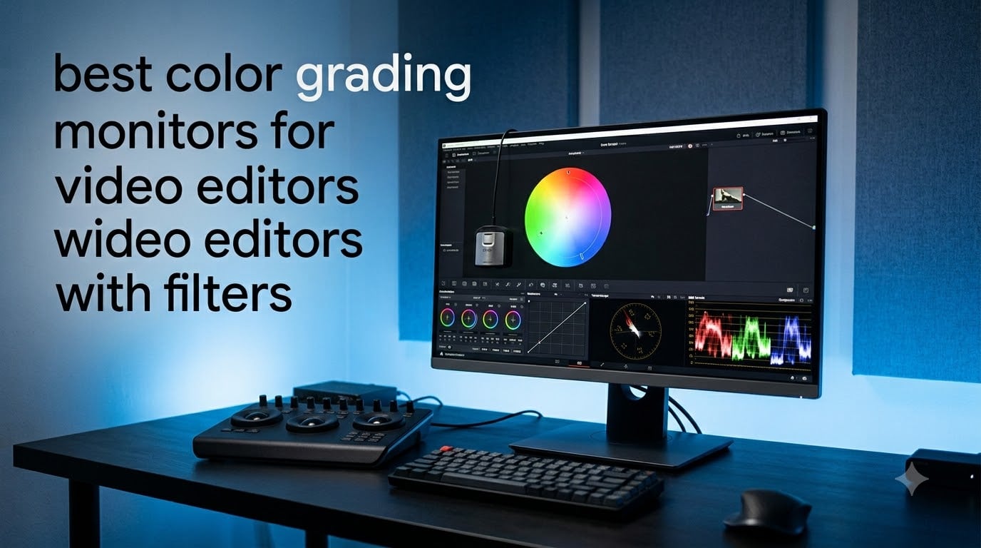 best color grading monitors for video editors with filters