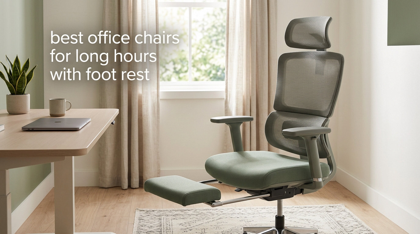 best office chairs for long hours with foot rest