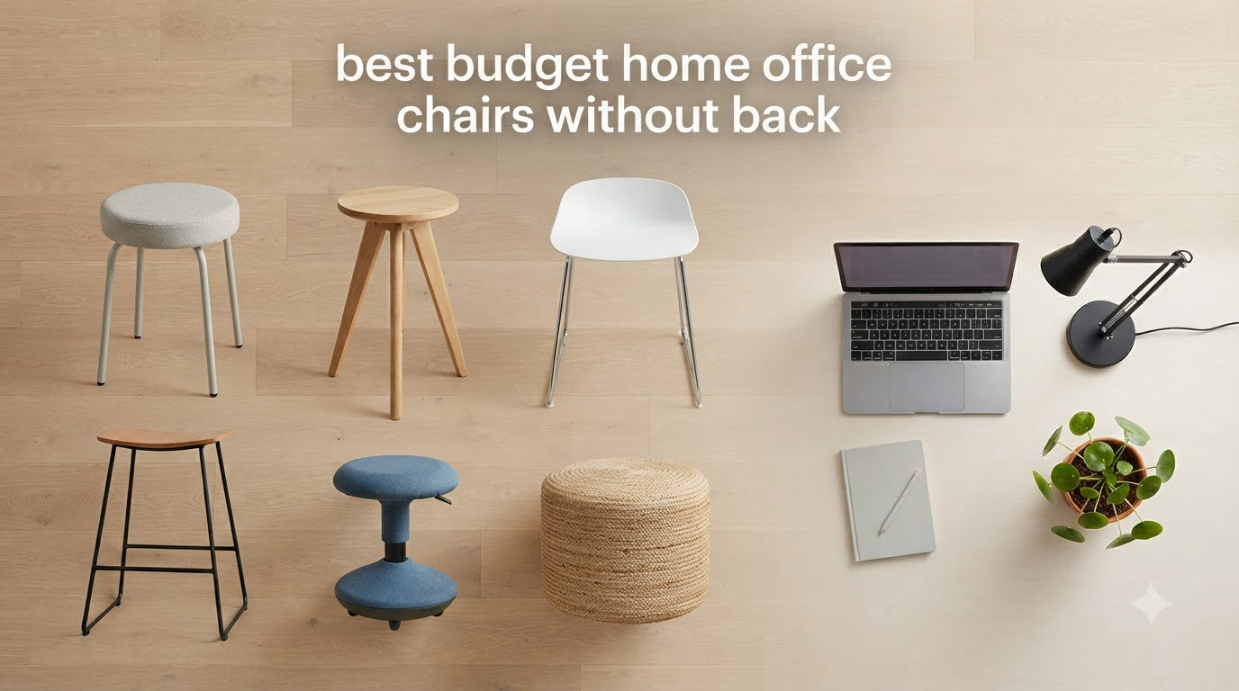 best budget home office chairs without back