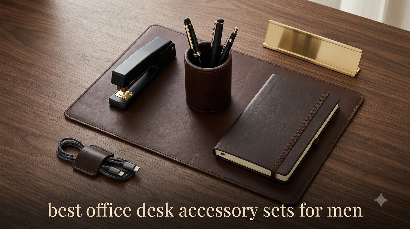 best office desk accessory sets for men