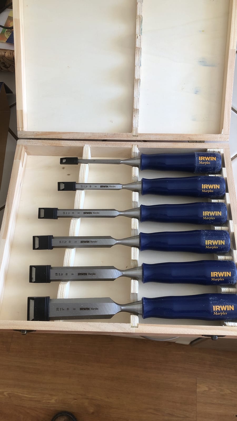 IRWIN Marples Chisel Set for Woodworking, 6-Piece (M444SB6N), Blue customer photo 1