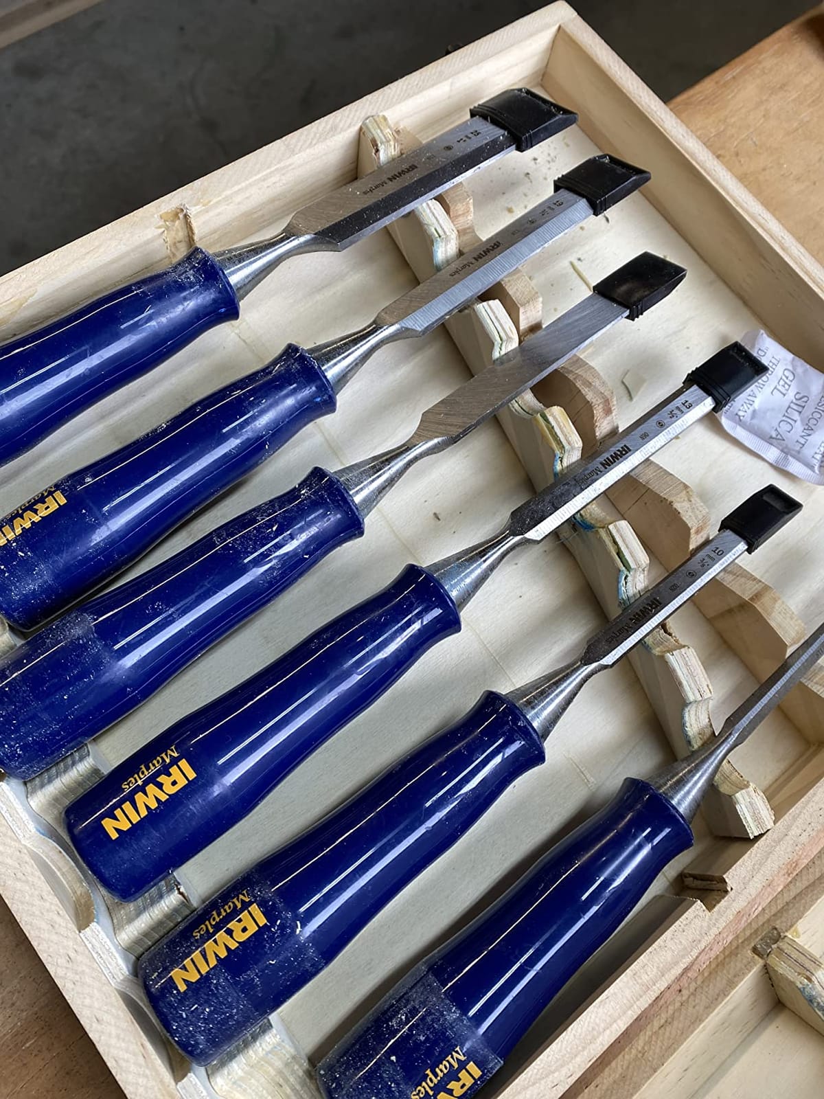 IRWIN Marples Chisel Set for Woodworking, 6-Piece (M444SB6N), Blue customer photo 2