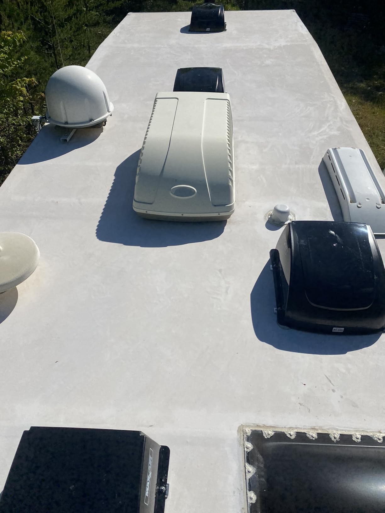 MAXXAIR Maxx I Original Vent Cover - Keep Rain Out & Let Fresh Air In; RV Roof Vent Cover, Zero-Leak Mounting System, Prevents Bugs & Leaves, Eliminates Stale Air, Smoke & Odors, White (00-933066) customer photo 2
