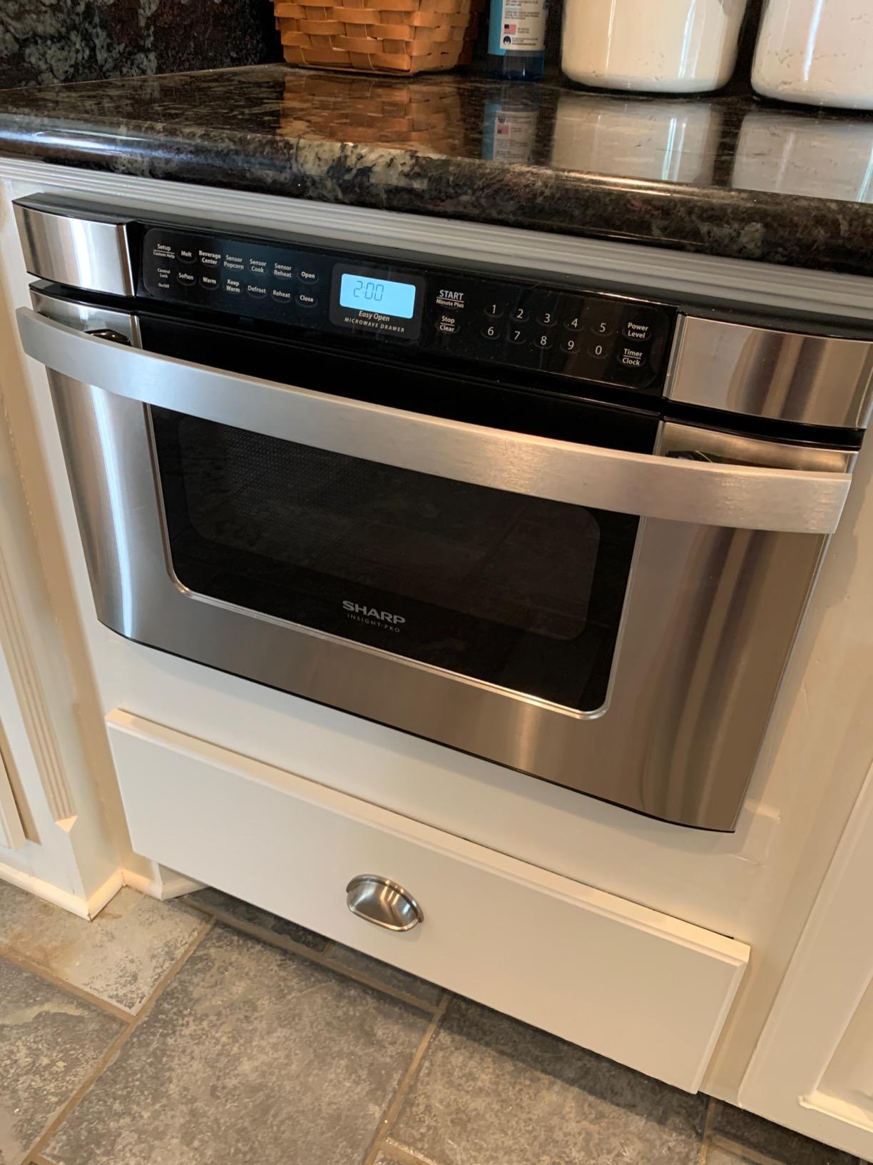 Sharp KB6524PSY 24 in. 1.2 cu. ft. Built-In Microwave Drawer Oven customer photo 2
