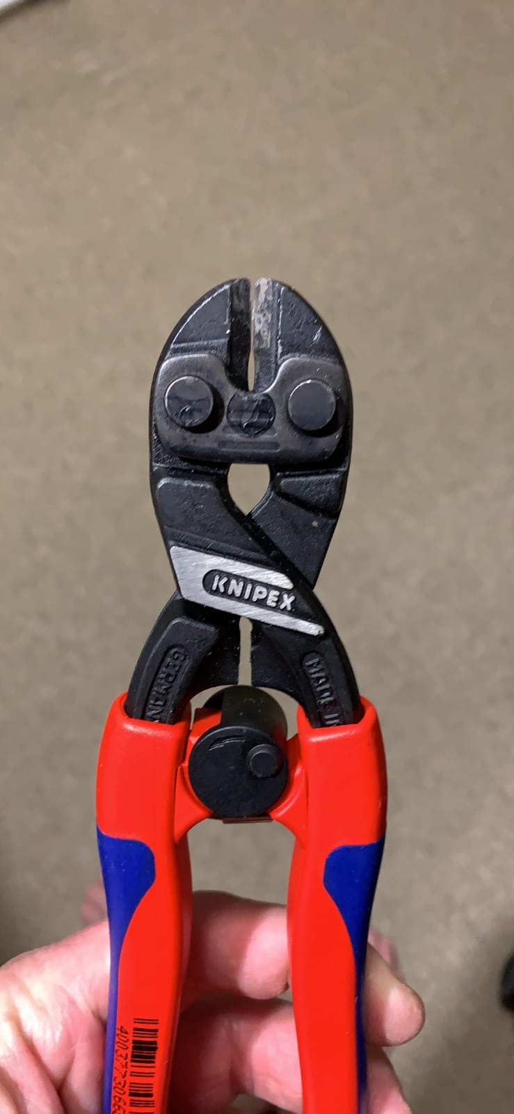 KNIPEX 71 32 200 High Leverage CoBolt Cutter with Notch and Spring, Comfort Grip Handles customer photo 1