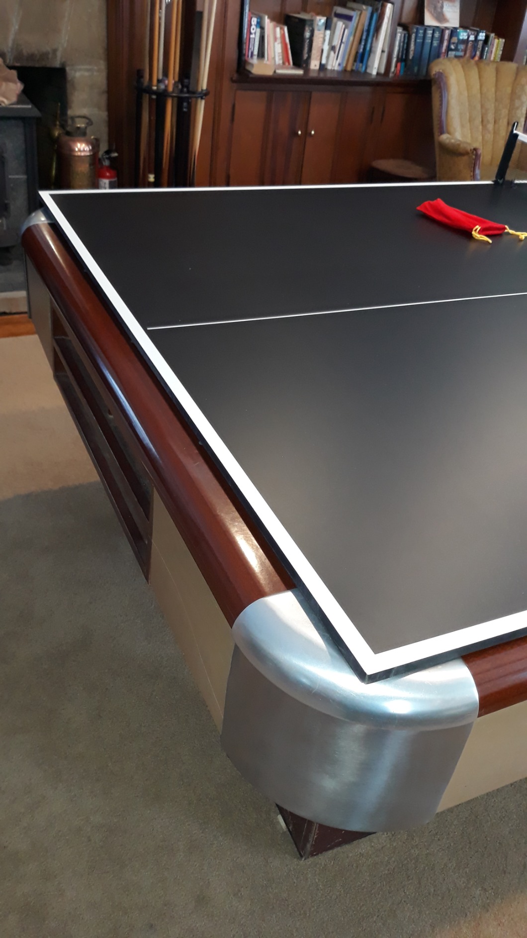 JOOLA Ping Pong Conversion Top with Net Set for Billiard and Pool Tables - Regulation Top Converts Billiards into Ping Pong Table - Includes Foam Padding for Protection - Steel Frame Option customer photo 1
