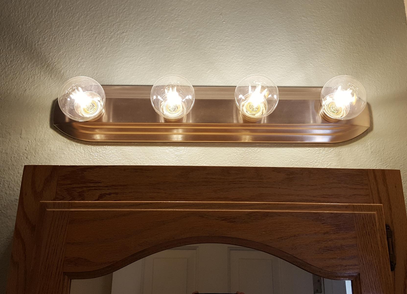 Designers Fountain 3-Lights Melrose Vanity Light Fixture, 18 Inch Wall Mount Sconce for Bathroom, Bedroom or Mirror, Brushed Nickel, 6613-BN customer photo 1