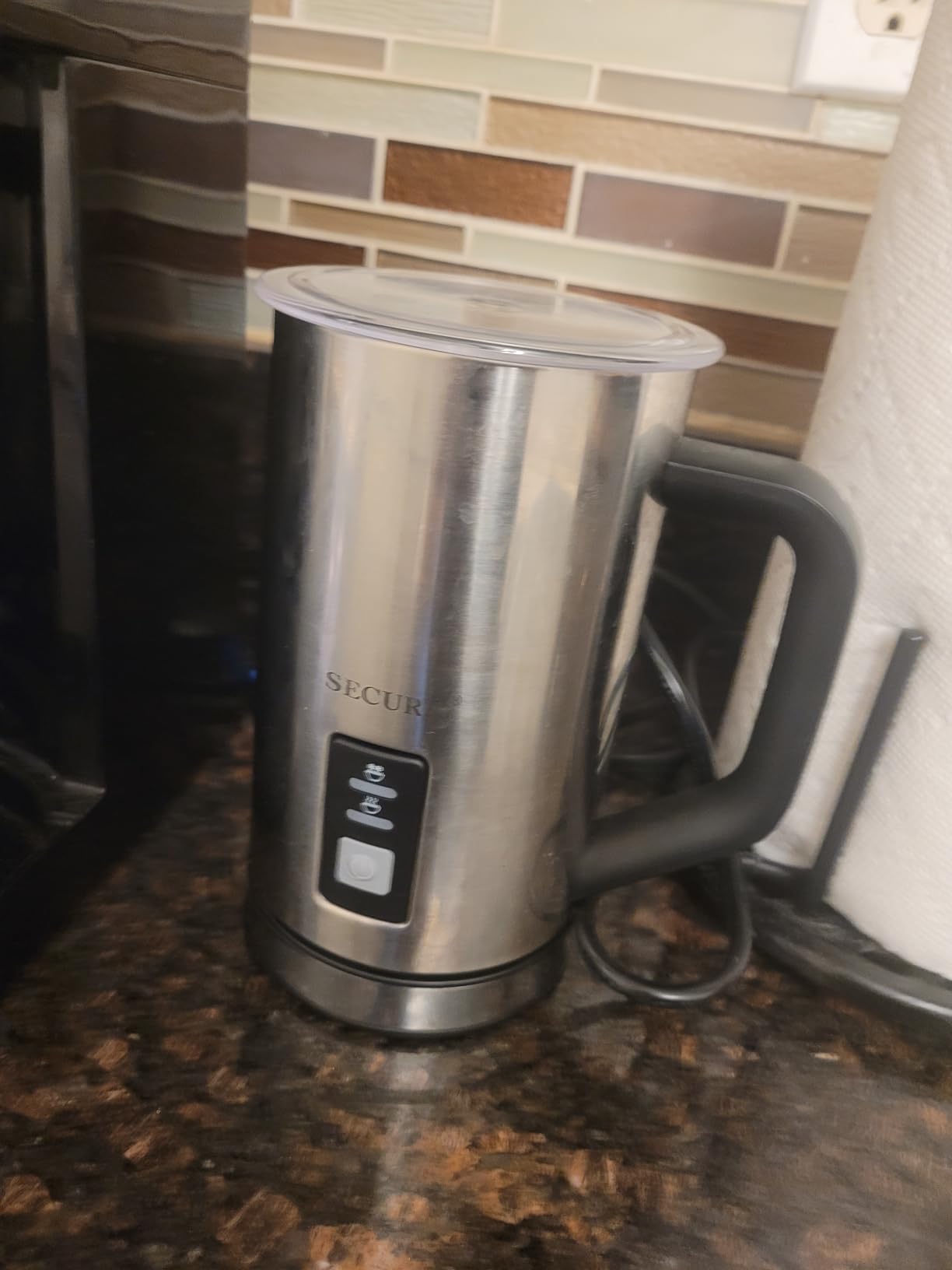 Secura Milk Frother, 16.9oz Automatic Hot/Cold Foam Maker, Stainless Steel customer photo 1