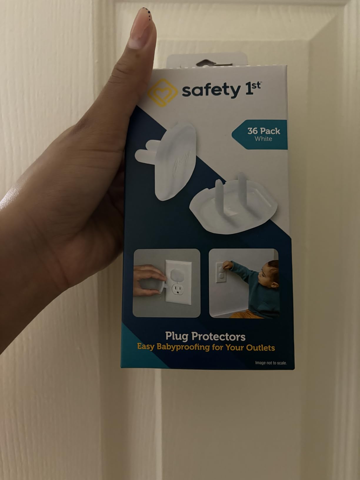 Safety 1st Electrical Outlet Baby Proof Covers, Secure Outlet Plugs, Baby Proofing, 36 Count customer photo 1