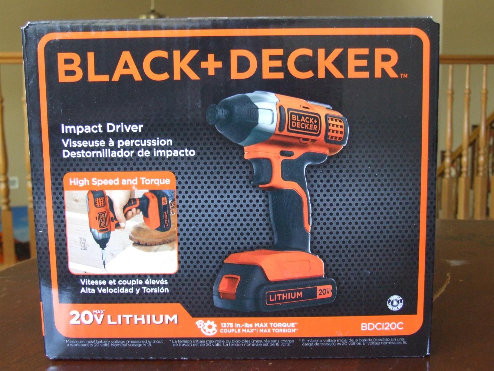 BLACK+DECKER 20V MAX* POWERCONNECT 1/4 in. Cordless Impact Driver Kit (BDCI20C) customer photo 1
