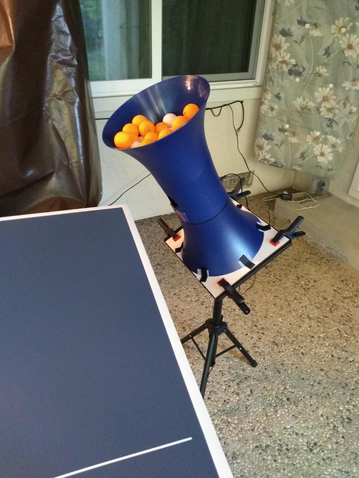 iPong V300 Table Tennis Training Robot - Serves 40mm Regulation Ping Pong Balls Automatically - Play Solo w/o Playback Mode on your Ping Pong Table - Various Models Available, Size 19 , Blue customer photo 1