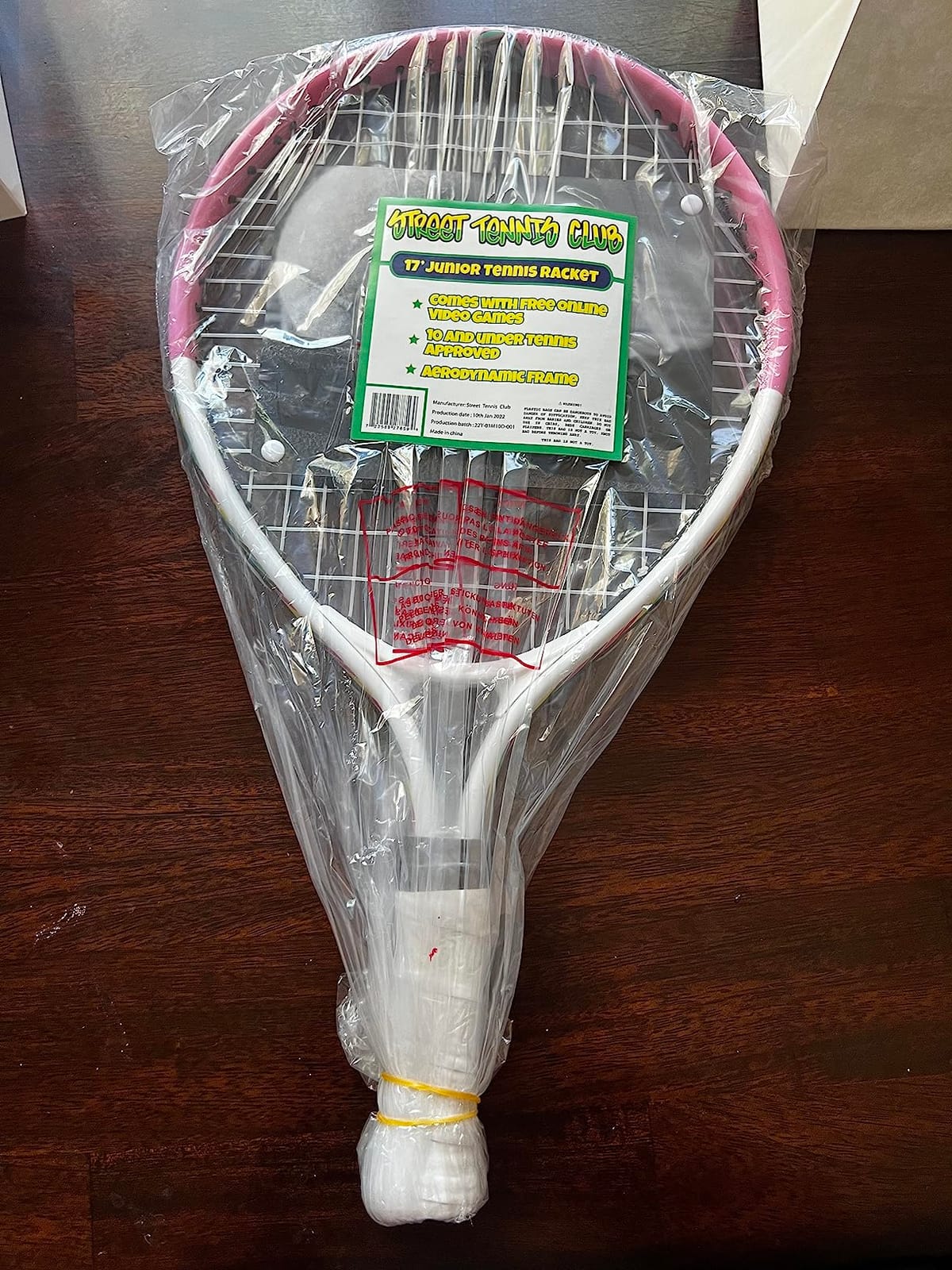 Kids Tennis Racket with Training Videos – Aluminum Youth Tennis Racket with Neoprene Handle for Children Age 5-12 – Learn Faster and Play Better by Street Tennis Club customer photo 2