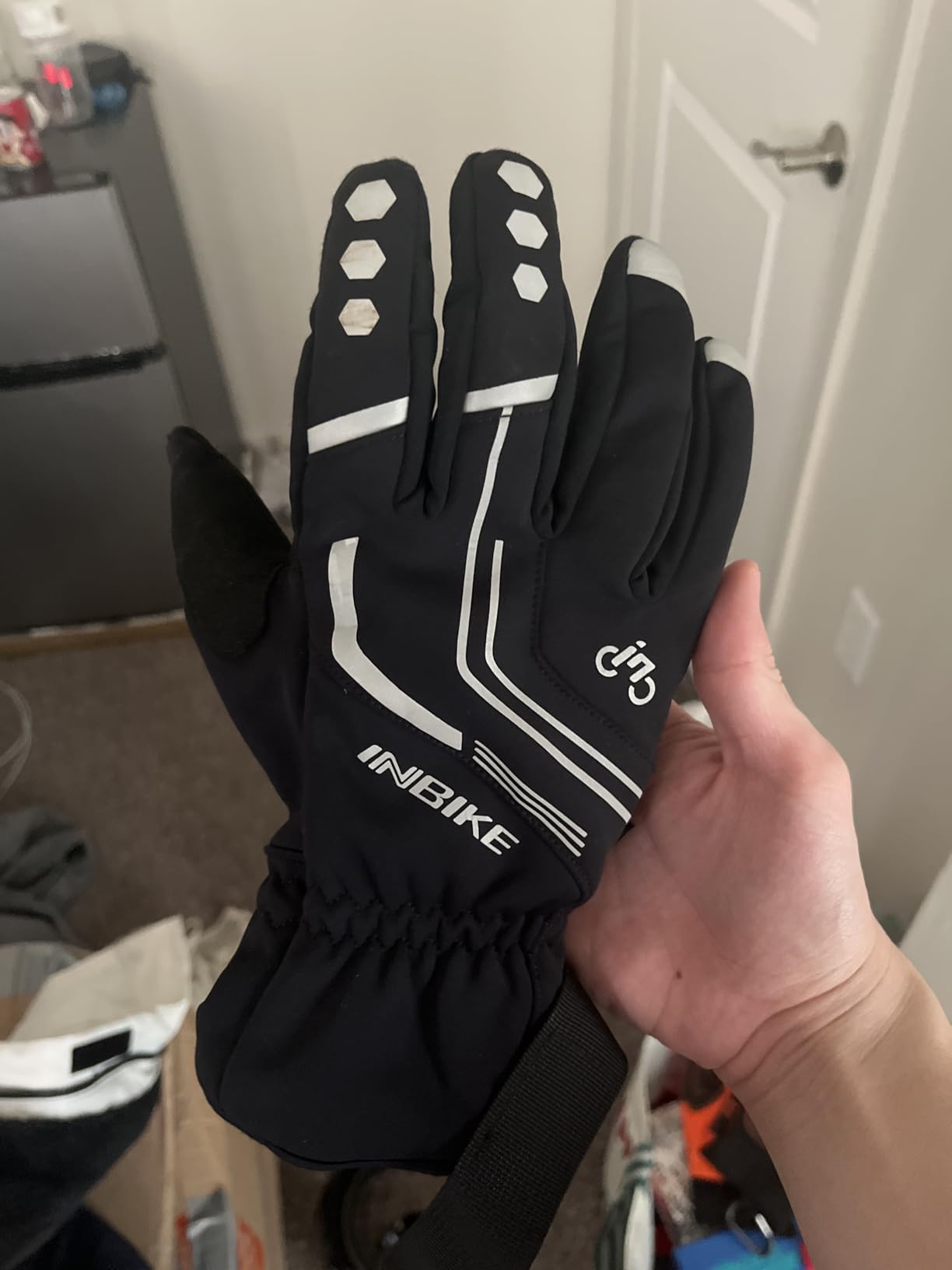 INBIKE Winter Cycling Gloves Windproof Reflective Thermal Gel Bike Gloves customer photo 2
