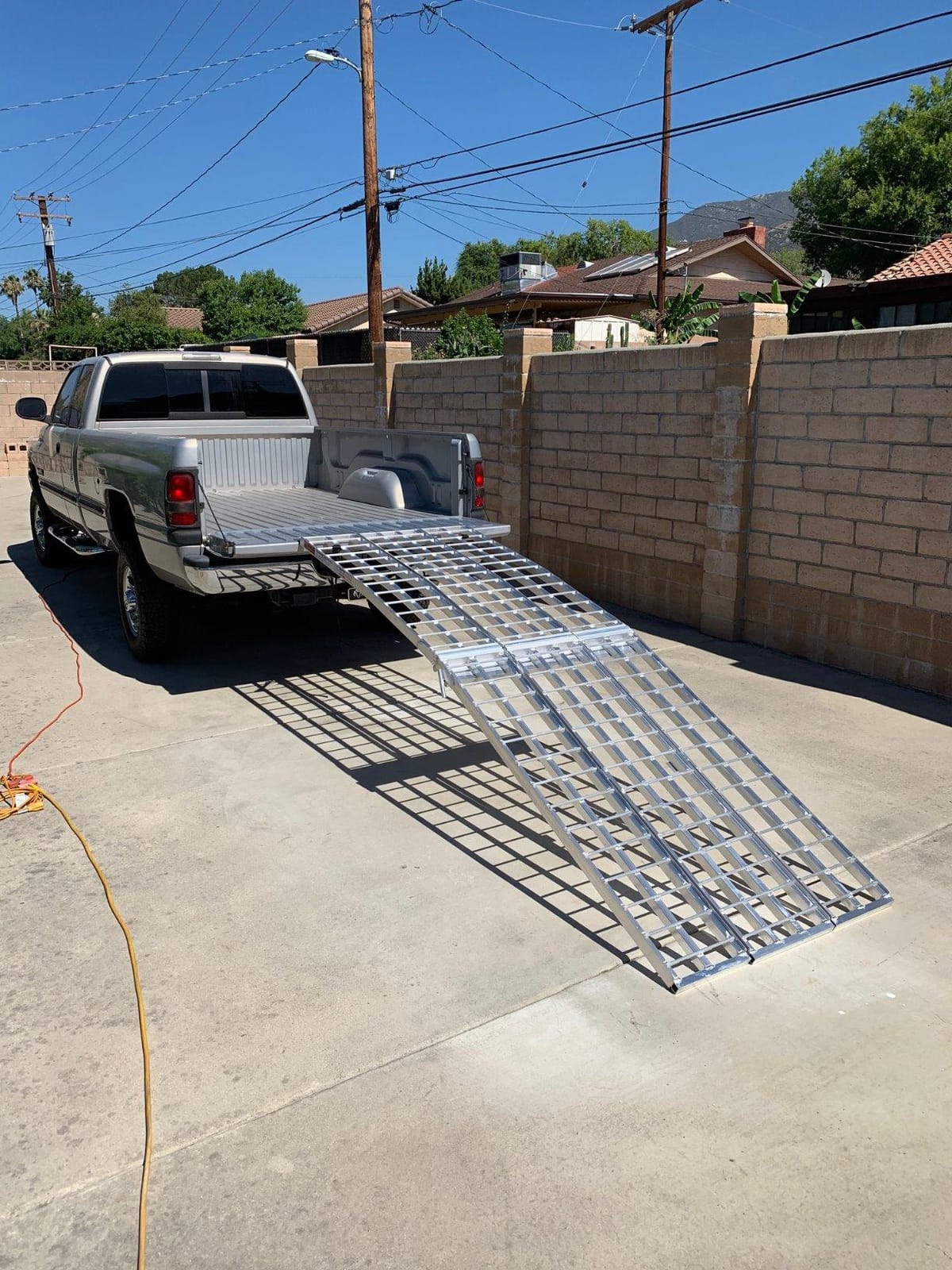 10' Black Widow Motorcycle Ramp, 1,500 lb Cap, Aluminum, Folding customer photo 1