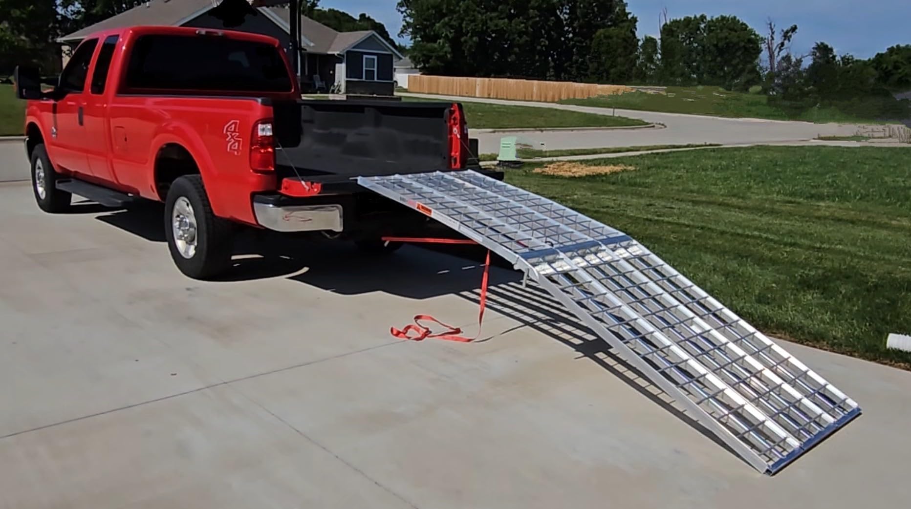 10' Black Widow Motorcycle Ramp, 1,500 lb Cap, Aluminum, Folding customer photo 2