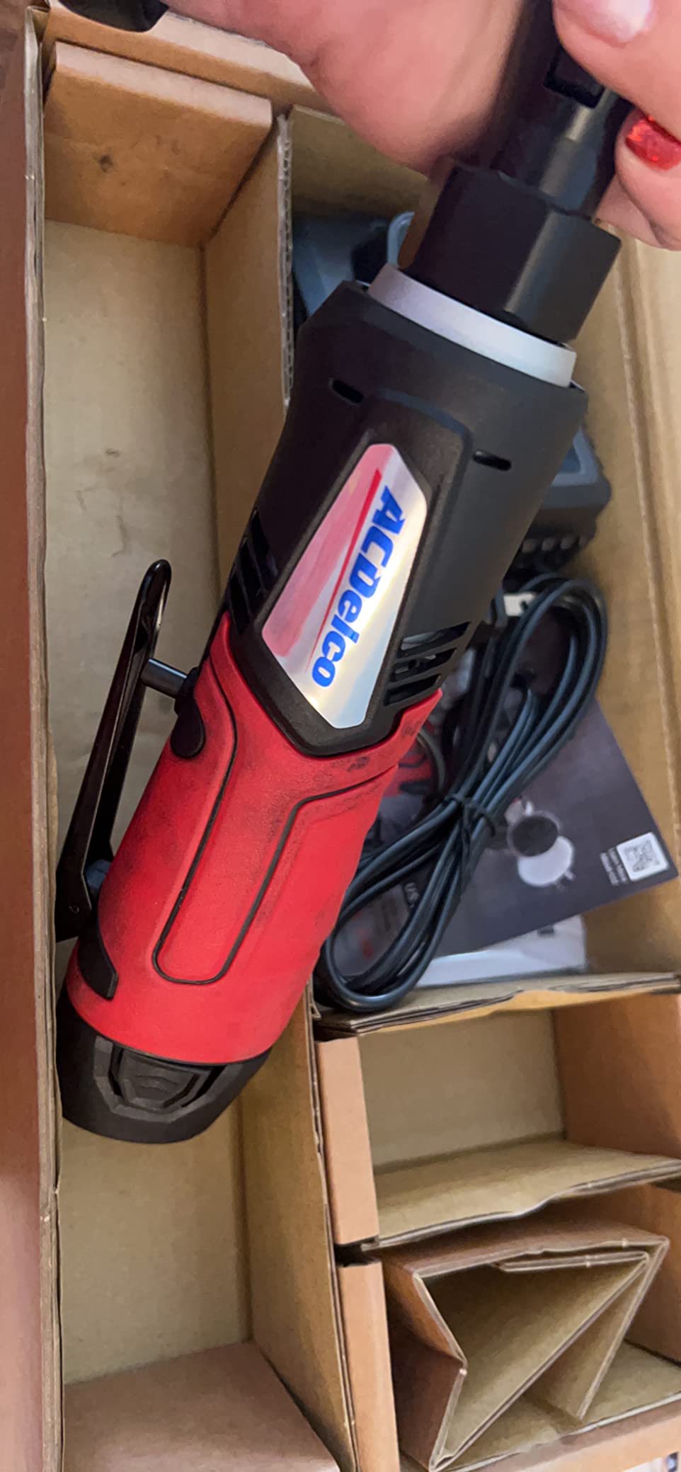 ACDelco ARW1207P G12 Series 12V Cordless Li-ion 1/4” 30 ft-lbs. Torque Ratchet Wrench Tool Kit , Red customer photo 2