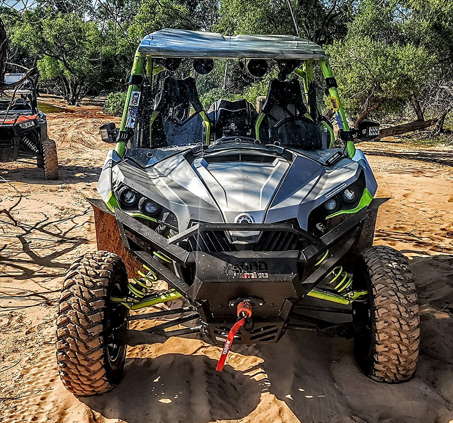 X-BULL 4500 lbs Winch 12V Electric Winch Kits with Fairlead, ATV/UTV Winch with Waterproof Synthetic Rope Winch with Wireless Remotes and Mounting Bracket customer photo 1