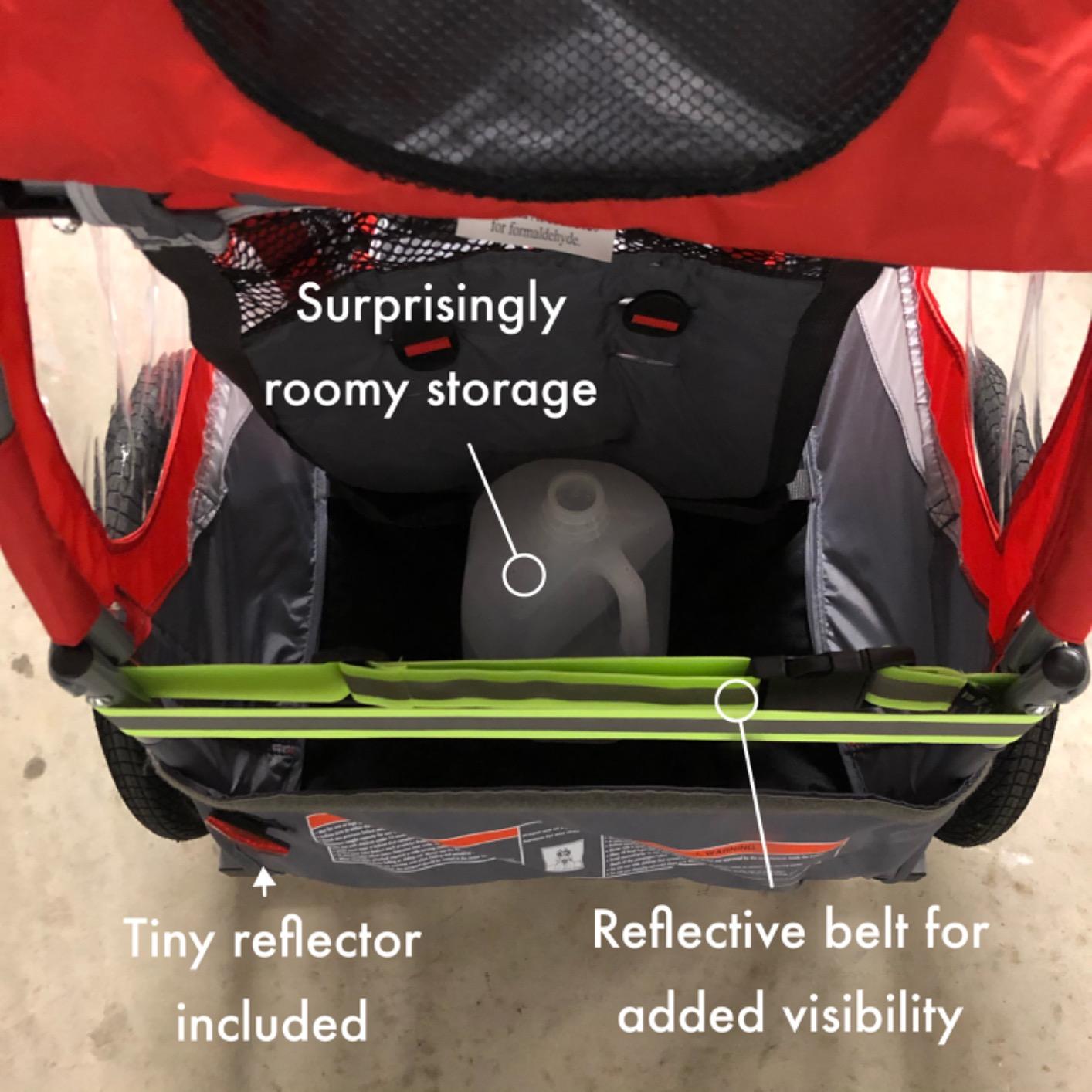 Schwinn Trailblazer Plus Kids Bike Trailer, Single Seat, Universal Coupler, Folding Frame, Quick-Release Wheels, Canopy with Bug Screen and Weather Shield, Schwinn Bike Trailer for Kids customer photo 1