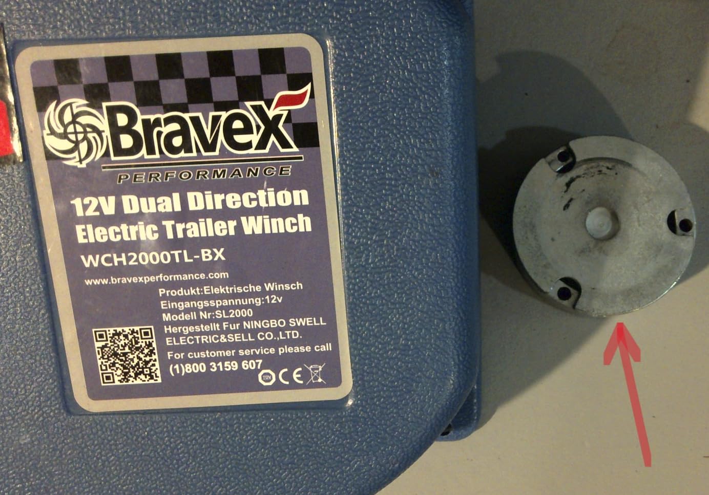 Bravex Trailer Winch 6000LBS, Reversible Portable 12-Volt DC Electric customer photo 1