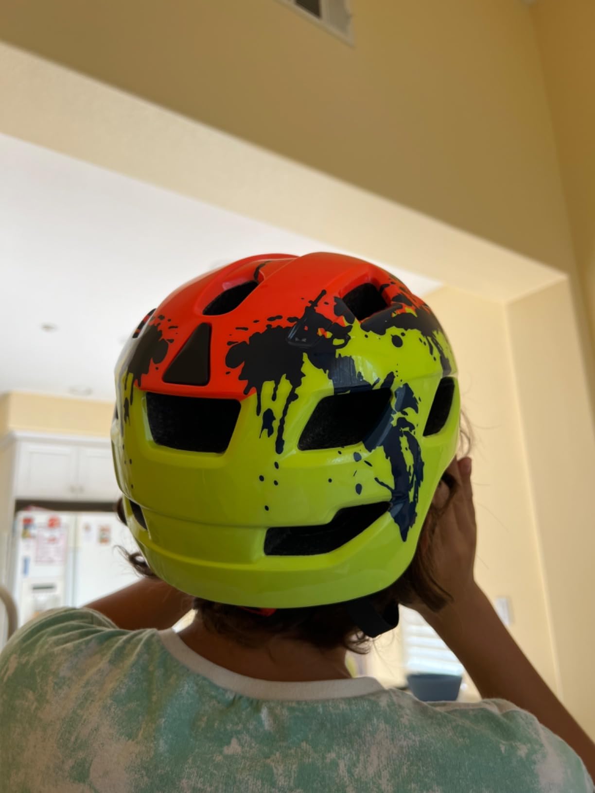 Kids Helmet, Exclusky Kids Bike Helmet Adjustable Safety Lightweight Children Bicycle Helmet for Kids Skating Cycling Scooter Boys and Girls Bicycle Helmets Ages 5-8-14 customer photo 2