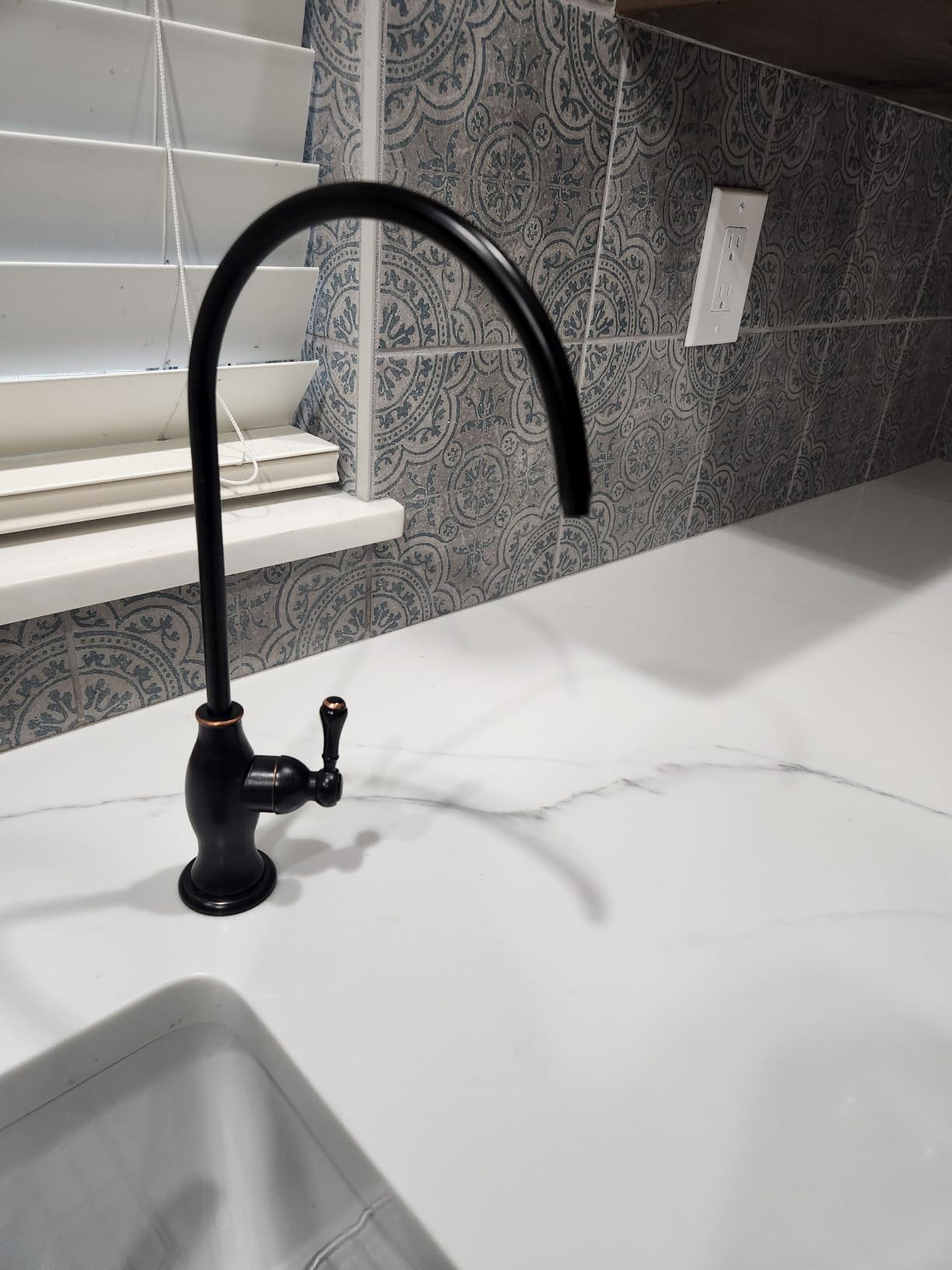 Stainless Steel Water Filter Faucet Delle Rosa Commercial Water Filtration Faucet for Under Sink Water Filter System Modern Brushed Nickel Kitchen Bar Sink Drinking Water Faucet,Non-Air Gap RO Faucets customer photo 1