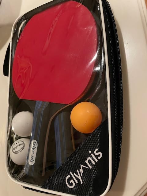 Glymnis Ping Pong Paddles Set of 4/2, Table Tennis Rackets Set and Balls customer photo 1