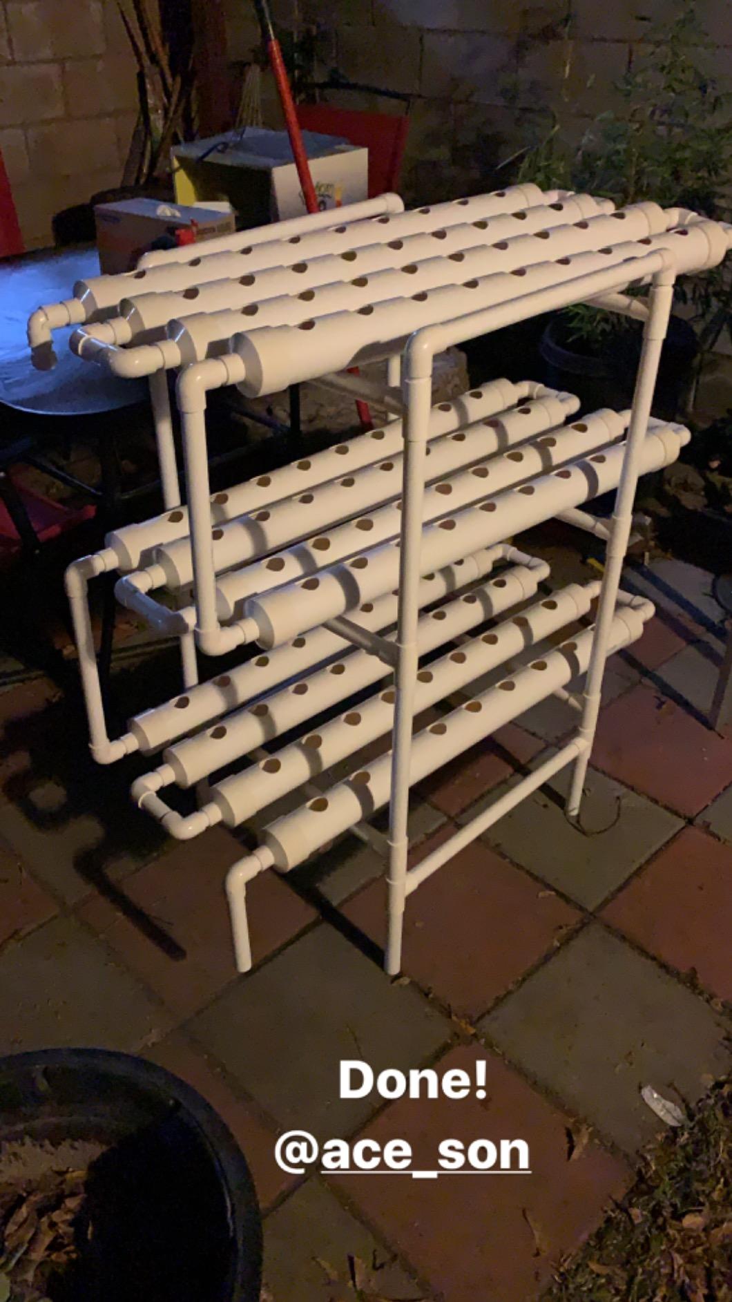 DreamJoy 3 Layers 108 Plant Sites Hydroponic Site Grow Kit 12 Pipes Hydroponic Growing System Water Culture Garden Plant System for Leafy Vegetables Lettuce Herb Celery customer photo 2