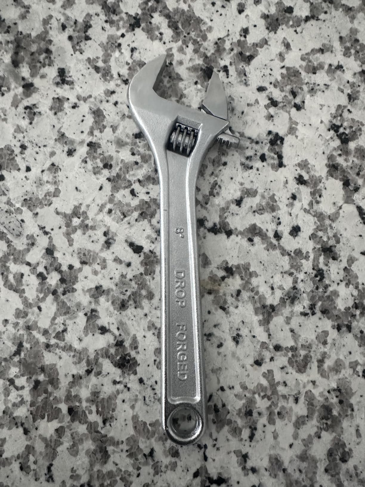 Jetech 8-Inch Adjustable Wrench - Professional Spanner Cr-V Steel Shifter Spanner with Metric Scale Wide Caliber Opening, for Home, Garage, Workshop and DIY customer photo 1