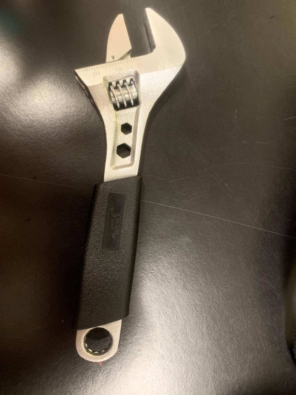 Jetech 8-Inch Adjustable Wrench - Professional Spanner Cr-V Steel Shifter Spanner with Metric Scale Wide Caliber Opening, for Home, Garage, Workshop and DIY customer photo 2