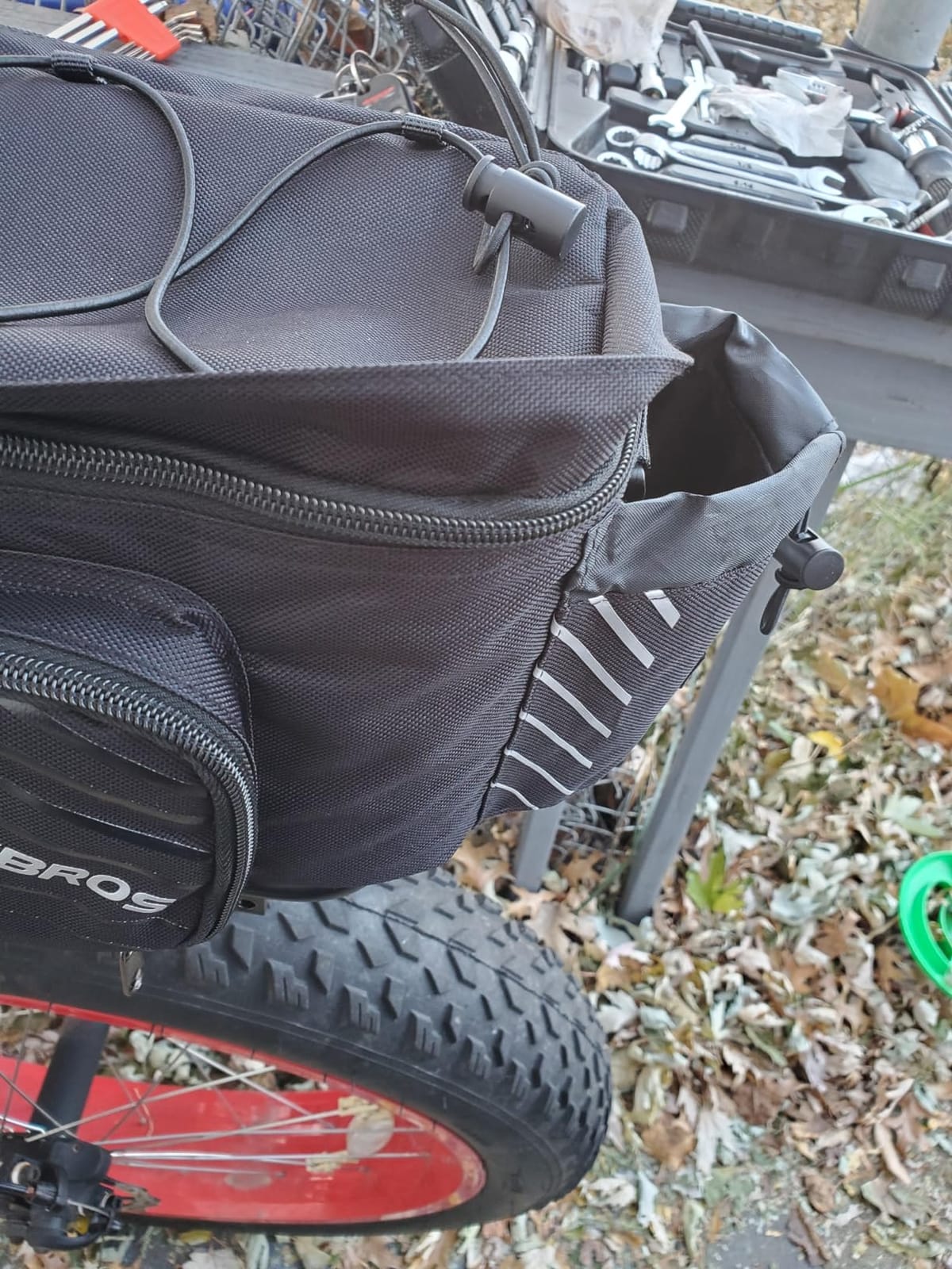 ROCKBROS 15L Bike Rear Rack Bag Pannier Trunk Bag with Rain Cover customer photo 2