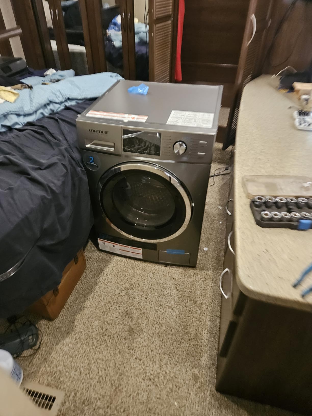 Contoure 2.7 Cu Ft Ventless Washer Dryer Combo with Steam, 120V, Titanium customer photo 2