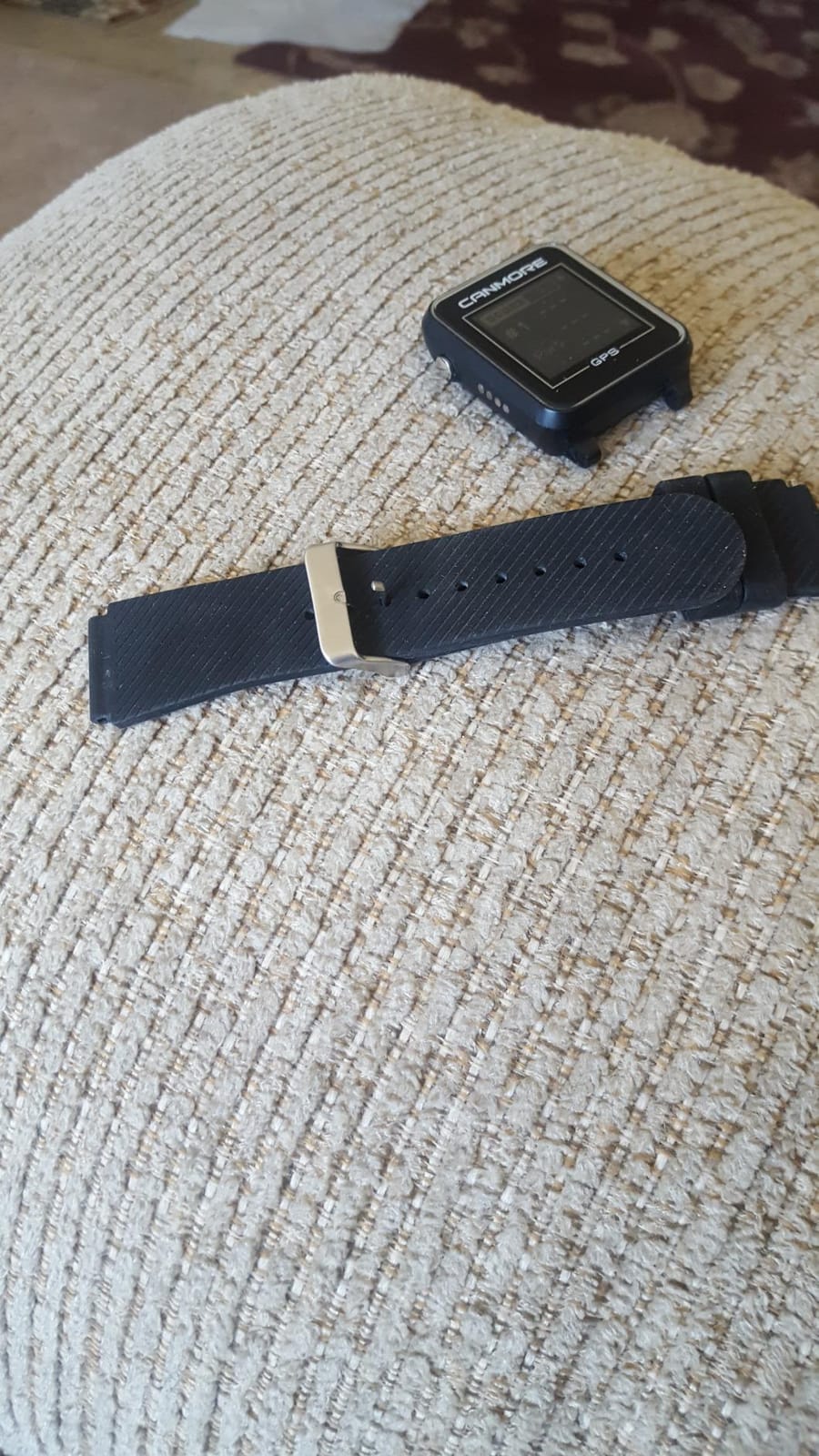CANMORE TW353 Golf GPS Watch, Preloaded Courses,Black/Orange customer photo 2