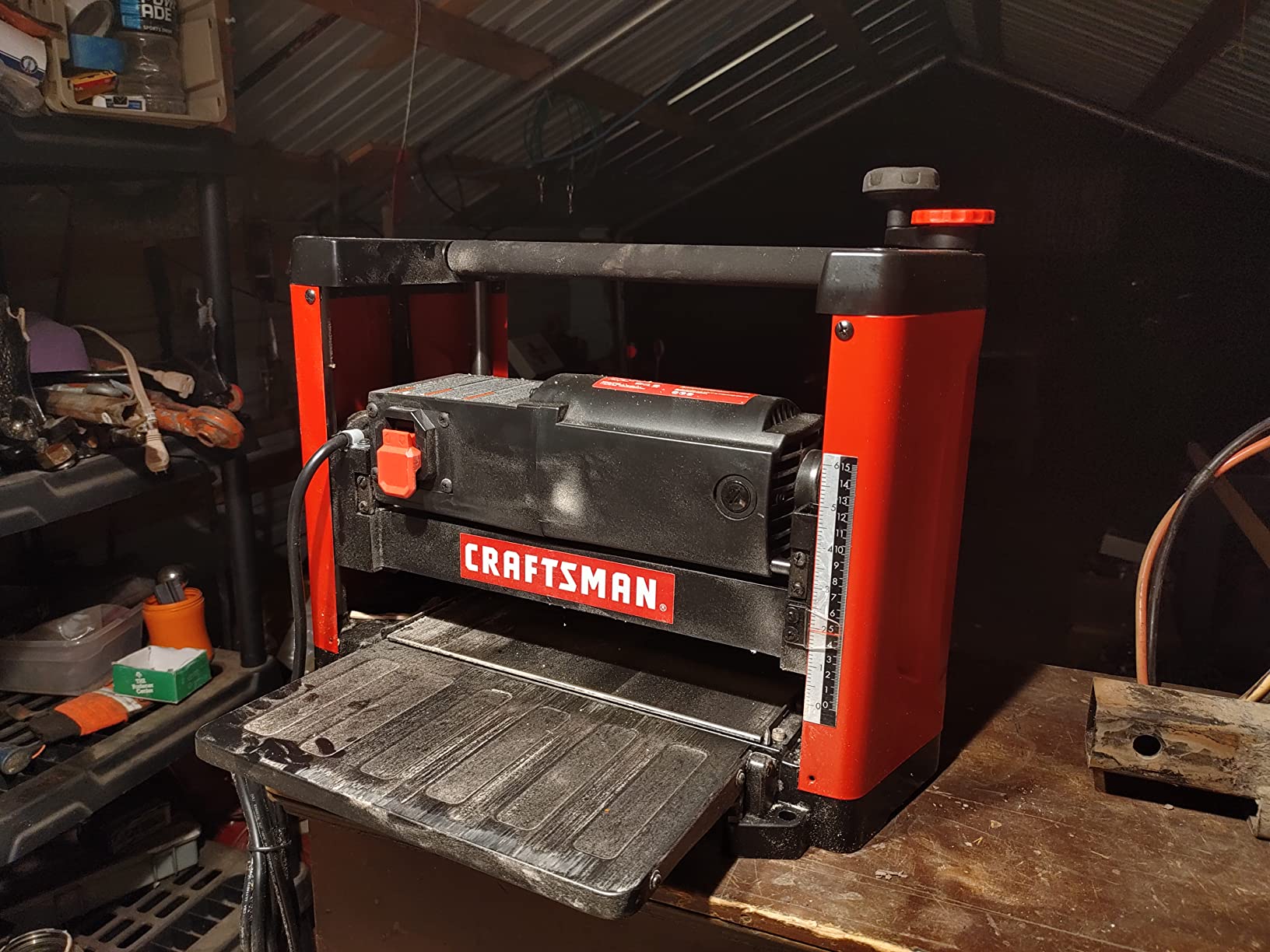 CRAFTSMAN 12.25 In. Benchtop Thickness Planer, 15 Amp, Two Knife (CMEW320) customer photo 2