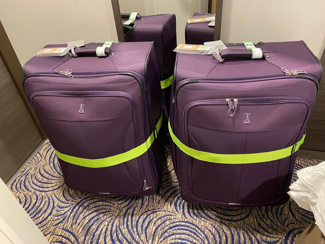 Untethered Luggage Straps for Suitcases, TSA Approved, 4-Pack, Green customer photo 2