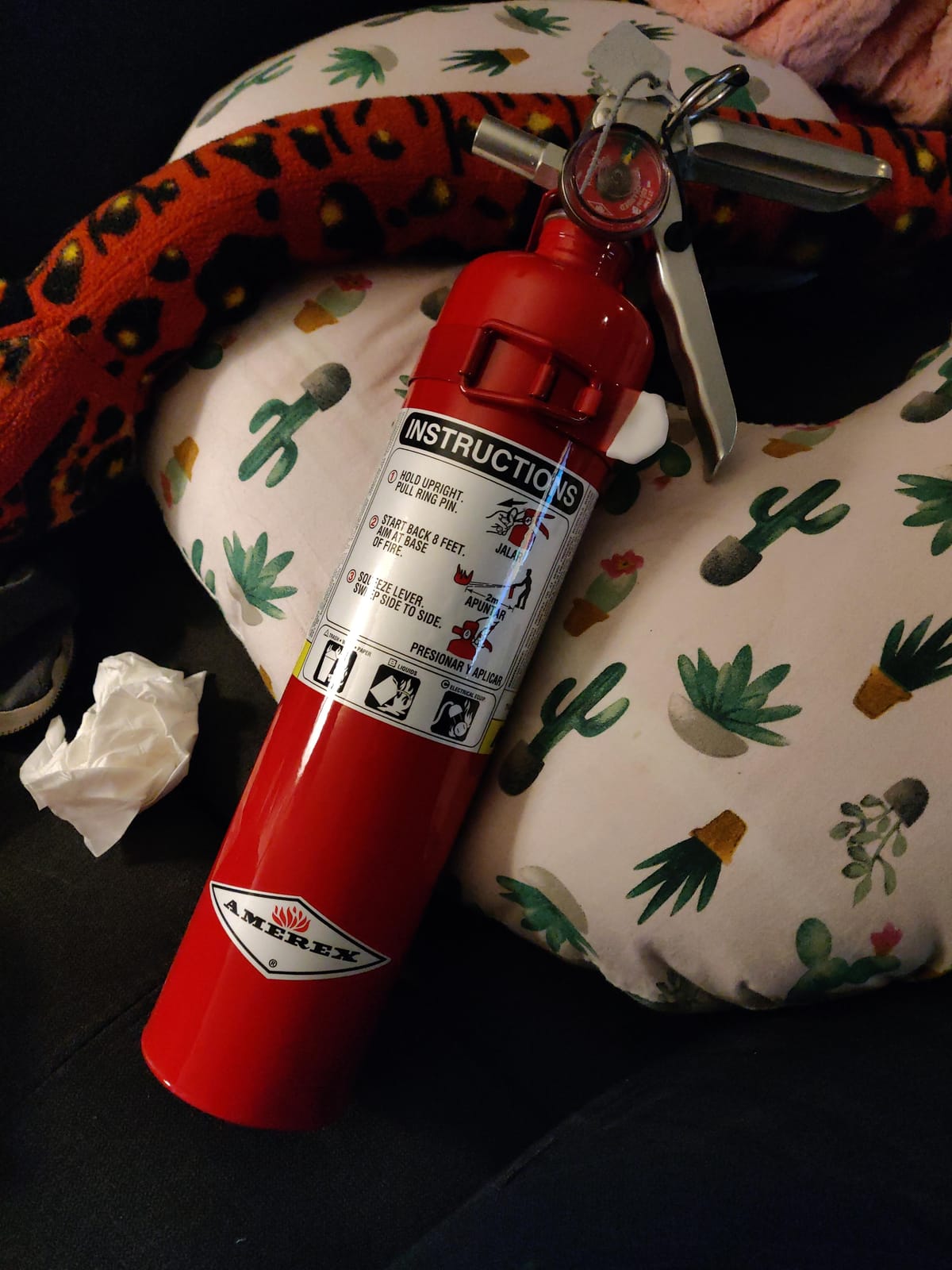 Amerex B417T, 2.5 Pound ABC Dry Chemical Class A B C Multi-Purpose 2.5 Pound Fire Extinguisher with Wall Bracket customer photo 1