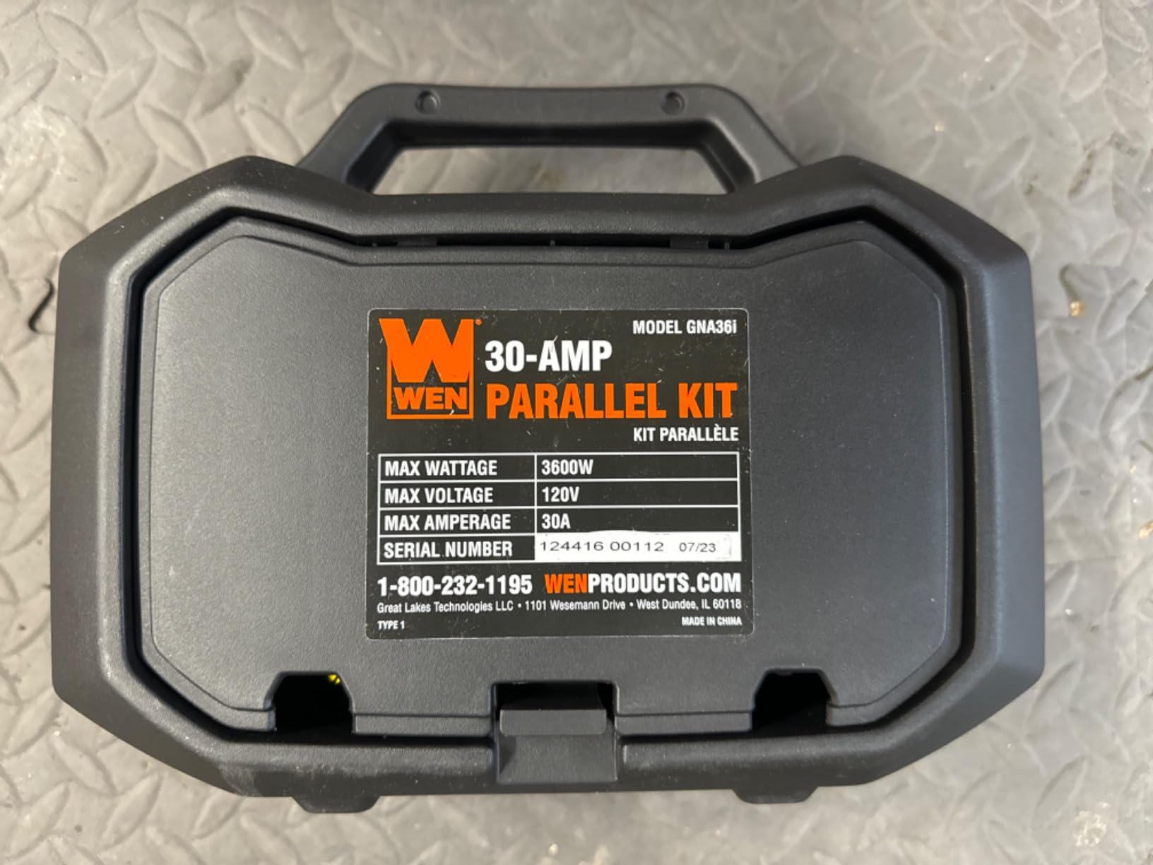 WEN GNA36i 30-Amp 3600-Watt Parallel Connection Kit for Inverter Generators, Black customer photo 2