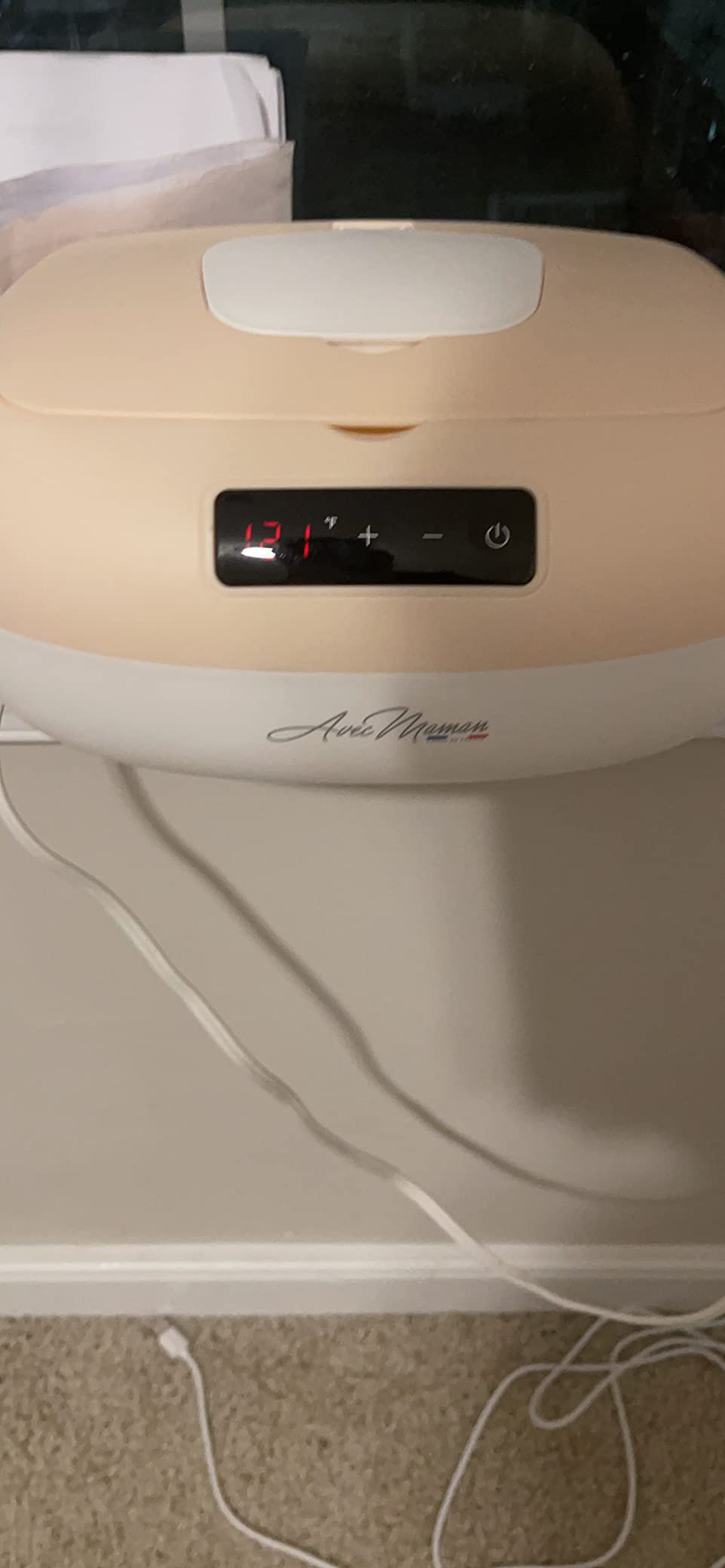 Baby Wipe Warmer with Adjustable Digital Display Dispenser - Pink customer photo 1