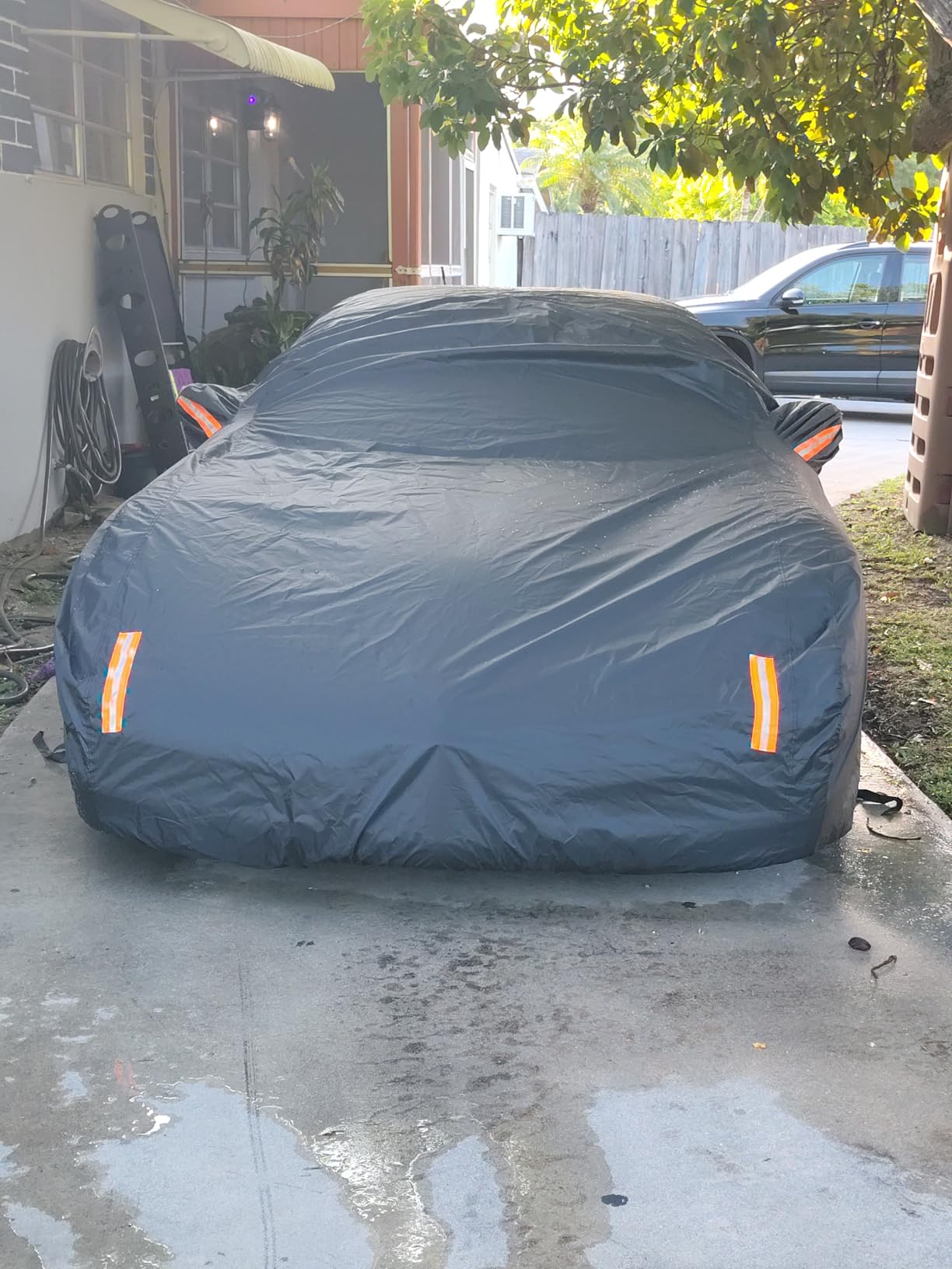 NEVERLAND Car Cover Waterproof All Weather for Sedan 183''L x 70''W x 59''H customer photo 2